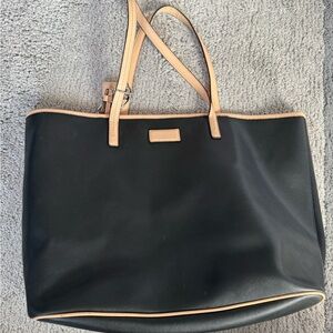 Coach Black and Tan Tote Bag